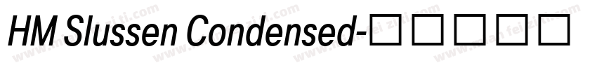 HM Slussen Condensed字体转换